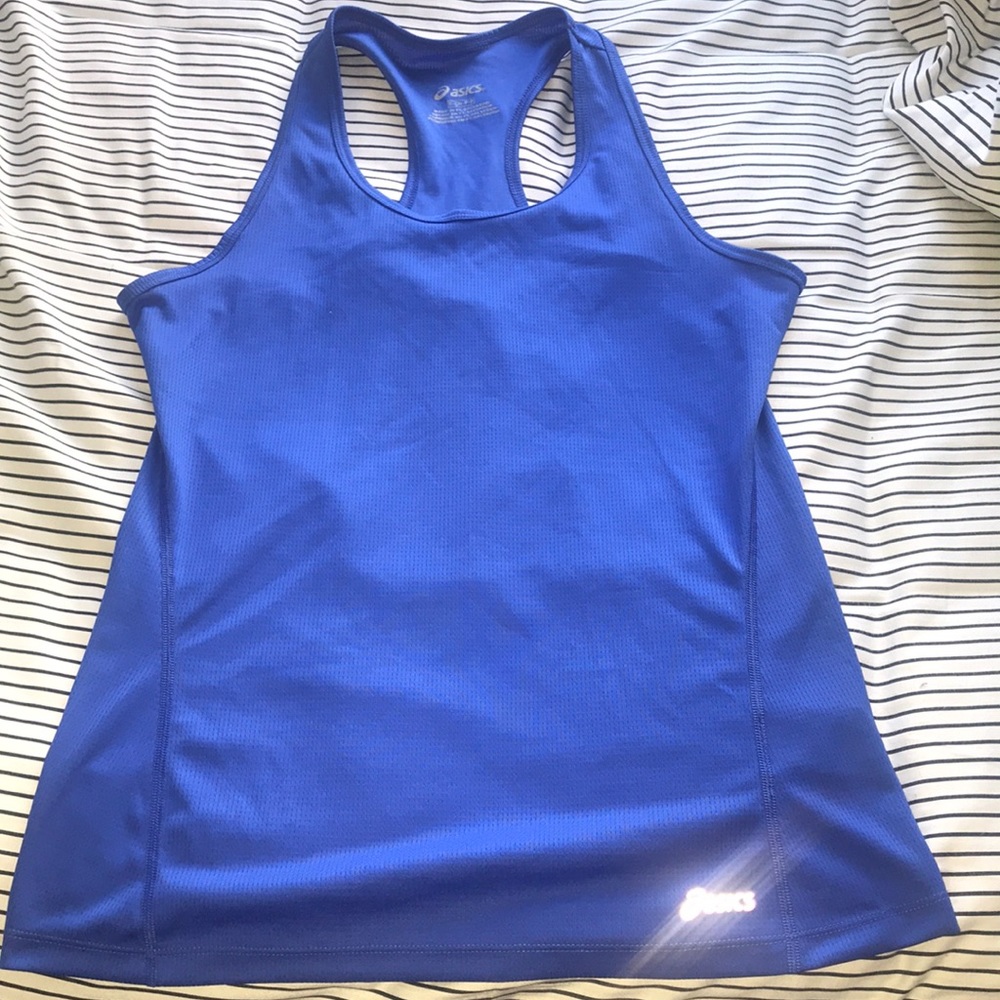 ASICS blue tank top